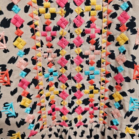 Savanna Jane Embroidered Babydoll Short Tiered Dress Women Size 1X - Picture 4 of 12